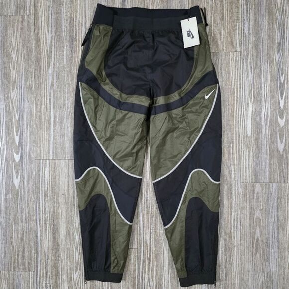 Nike Women's iSPA Pants Off Noir/ Newsprint/Iron Grey M Lined New LE DB7581-045
